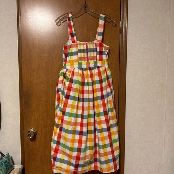 CHRISTOPHER JOHN ROGERS Sz 4 Multi-Color Plaid Dress Pockets - Picture 5 of 9